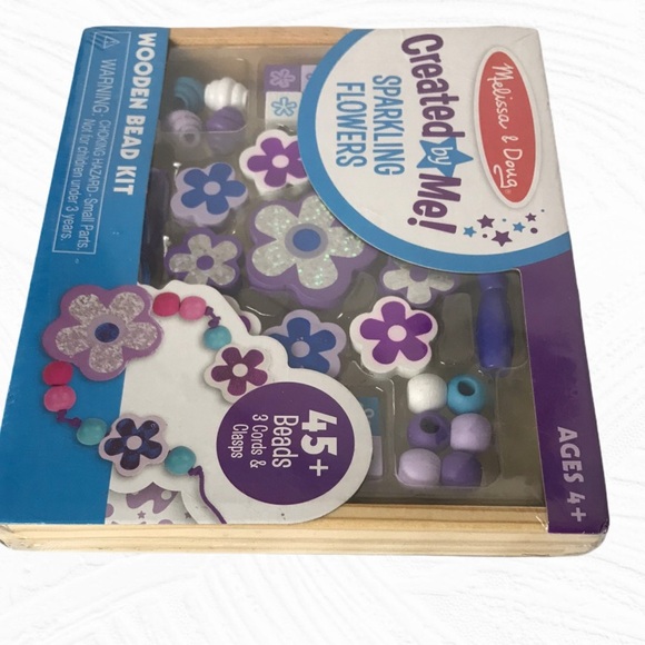 Sparkling Flowers Wooden Bead Set - Picture 10 of 11